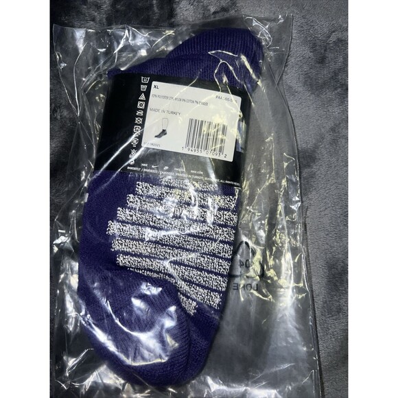 XL Nike NBA Authentics Socks Purple Issued PAA565-566 - Picture 1 of 2